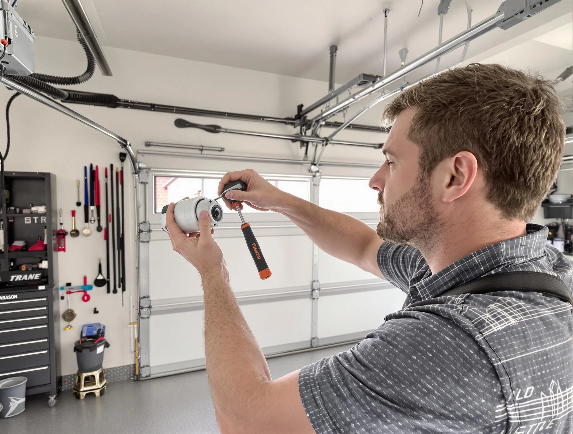 Garage door opener repair service by North Ogden Garage Door Repair in North Ogden