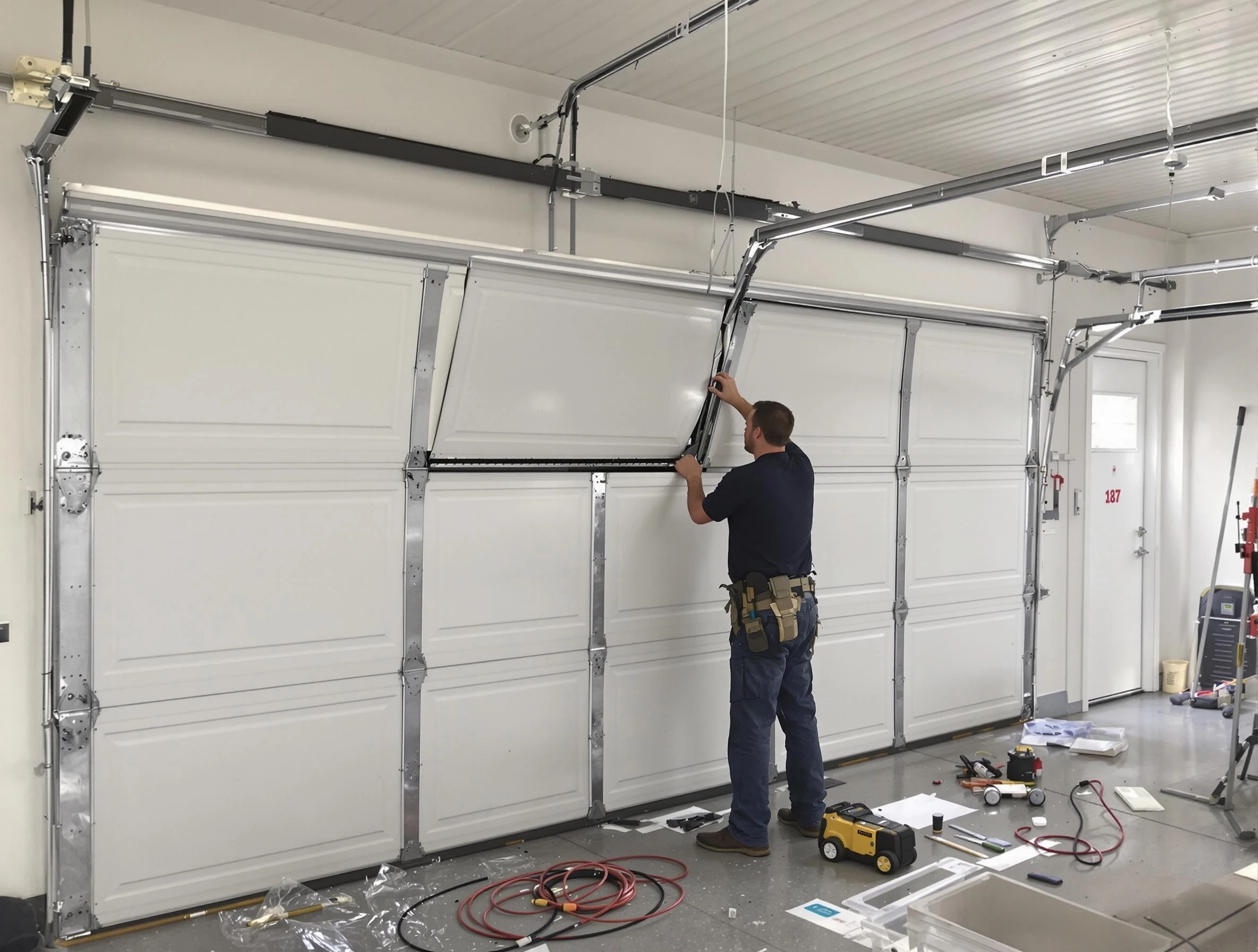 Garage Door Section Replacement in North Ogden